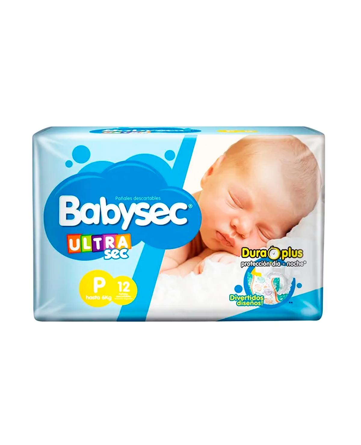 Pañal Babysec Ultra Sec P 12 Un